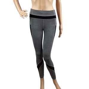 Lululemon Inspire Tight II (Mesh) Space Dye Camo Black Dark Slate Size 4